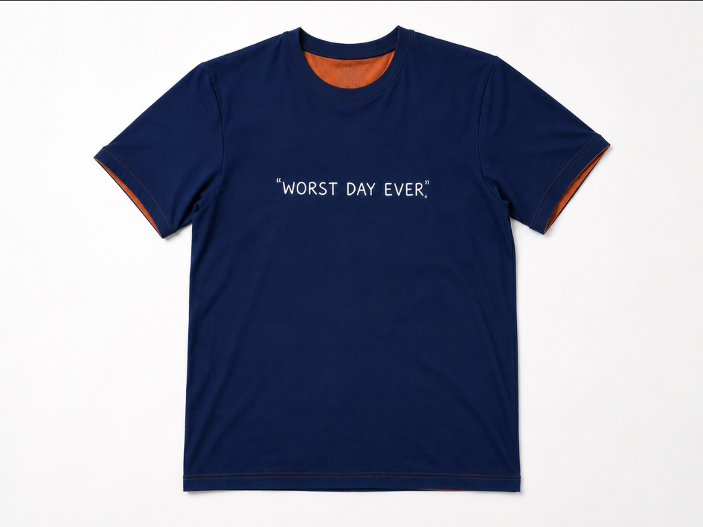 Reversible Blue and Orange T-Shirt